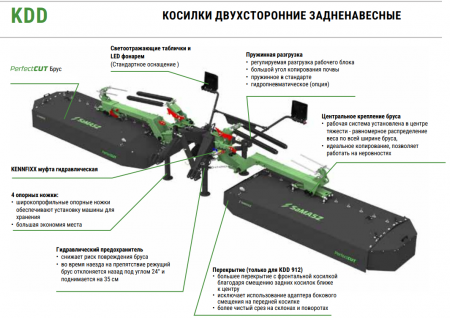 Комплекс косилок KDD 941 MegaCUT (ширина 9,4 м.)